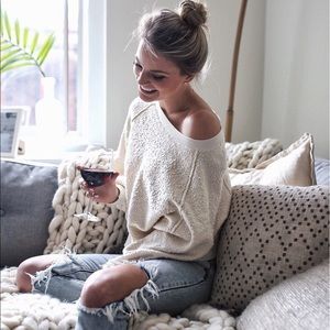 Free People Found My Friend Bouclé Pullover